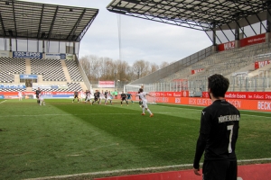 Kevin Grund Freistoßtor RWE vs. Borussia Mönchengladbach Spielszenen 20-03-2021