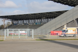 Corona Testzentrum Stadion Essen April 2021