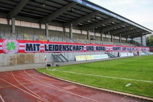 Banner RWO gegen RWE Niederrheinpokal Viertelfinale 12-05-2021 