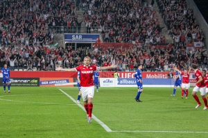 Dennis Grote Torschütze Rot-Weiss Essen Fans im Spiel gegen Schalke 04 U23 17-09-2021