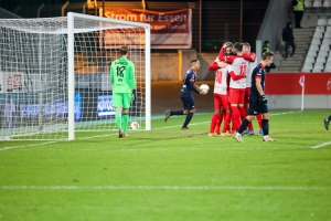 Torjubel Rot-Weiss Essen - Bonner SC RL-West Spielfotos 10-12-2021