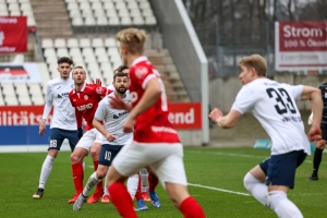 Felix Bastians Rot-Weiss Essen vs. Wuppertaler SV Spielfotos 23-01-2022