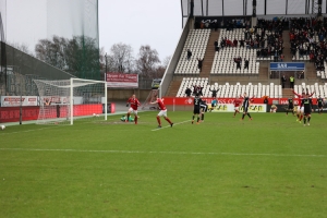 Felix Bastians Torjubel Rot-Weiss Essen vs. Fortuna Düsseldorf 06-02-2022