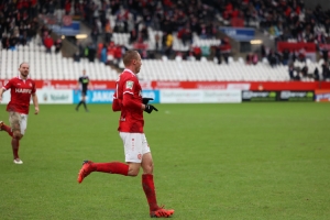 Felix Bastians Torjubel Rot-Weiss Essen vs. Fortuna Düsseldorf 06-02-2022