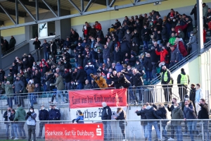 RWE Fans Jubel Siegtreffer beim VfB  Homberg  12-02-2022