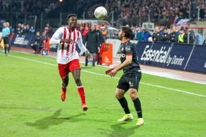 Oğuzhan Kefkir, Mike Owusu SC Fortuna Köln vs. Rot-Weiss Essen Spielfotos 16-03-2022