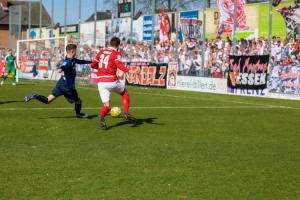David Sauerland SC Wiedenbrück vs. Rot-Weiss Essen Spielfotos 26-03-2022