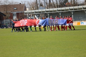 Stop War SC Wiedenbrück vs. Rot-Weiss Essen Spielfotos 26-03-2022