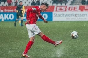 Sandro Plechaty Rot-Weiss Essen vs. 1. FC Köln U21 Spielfotos 01-04-2022