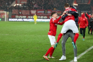 Marius Kleinsorge Torjubel Rot-Weiss Essen vs. 1. FC Köln U21 Spielfotos 01-04-2022