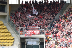 Rot-Weiss Essen Fans in Aachen 10-04-2022