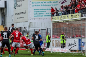 Oğuzhan Kefkir Tor gegen SV Rödinghausen mit Rot-Weiss Essen 07.05.2022
