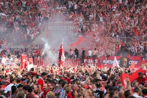 Rot-Weiss Essen Aufstiegsfeier im Stadion an der Hafenstraße 14.05.2022