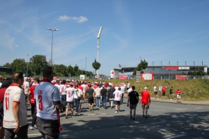 Rot-Weiss Essen Fanmarsch zum Stadion 23.07.2022