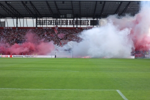 Choreo, Pyroshow Rot-Weiss Essen vs. SV Elversberg 23.07.2022
