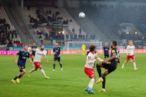 Lawrence Ennali, Boné Uaferro Rot-Weiss Essen vs. 1. FC Saarbrücken Spielfotos 19.09.2022