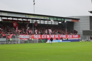 Choreo Rot-Weiss Essen Fans in Wiesbaden 02.10.2022