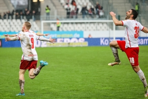 Ron Berlinski Jubel Rot-Weiss Essen vs. SC Freiburg II 01.04.2023