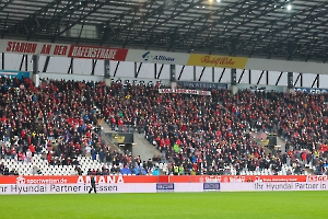 Spruchband pro Ennali Rot-Weiss Essen vs. SC Freiburg II 01.04.2023