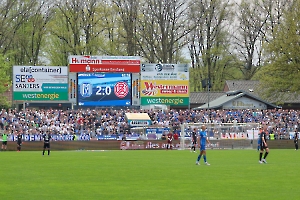 Anzeigentafel 2:0 SV Meppen vs. Rot-Weiss Essen 06.05.2023