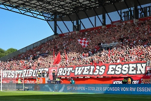 Westtribüne Rot-Weiss Essen vs. Rot Weiß Oberhausen 03.06.2023