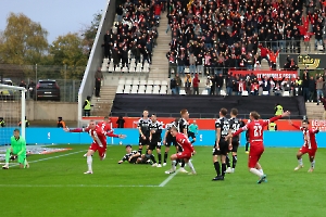 Ron Berlinski Torjubel Rot-Weiss Essen vs. Arminia Bielefeld 04.11.2023