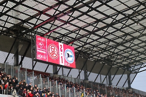 Anzeigentafel Endtstand Rot-Weiss Essen vs. Arminia Bielefeld 04.11.2023