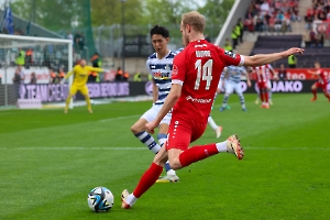 Lucas Brumme Rot-Weiss Essen vs. MSV Duisburg Spielfotos 07.04.2024