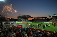 Feuerwerk zum letztes Abendspiel im Georg Melches Stadion 16. Mai 2012