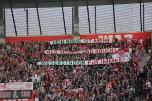 Für immer Weserstadion Schriftzug in Essen