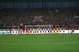 Jubel über RWE Sieg am 1. Spieltag Saison 2019/2010