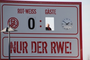 Neue RWE Anzeigentafel im Stadion Essen