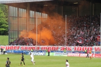 Rauchbombe beim Spiel gegen Fortuna Köln