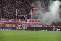 Rot-Weiss Essen Hooligans beim Pokalspiel gegen Duisburg