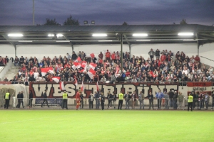RWE Fans bei ETB Schwarz Weiß Essen 2017