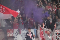 RWE Fans zünden Pyro beim KFC Uerdingen
