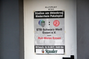 RWE Spielszenen Niederrheinpokal bei ETB SW Essen 2017