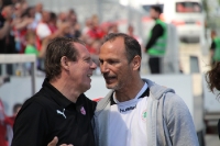 RWE Trainer Sven Demandt mit Andreas Zimmermann RWO