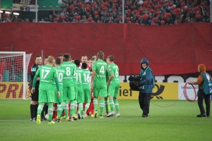 Spielszenen RWE gegen Borussia Mönchengladbach DFB Pokal 2017