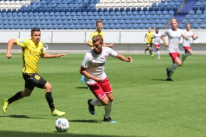 Spielszenen RWE in Homberg MSV Arena August 2019