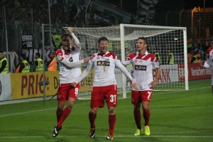 Torjubel Benjamin Baier gegen Mönchengladbach DFB Pokal