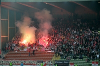 Ultras Essen: Pyroshow in Krefeld beim Niederrheinpokal-Halbfinale 2012