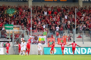 RWO Torjubel Rot-Weiß Oberhausen vs. Alemannia Aachen Spielfotos 22.07.2022