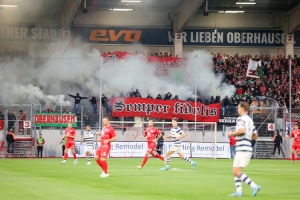 Pyro RWO Ultras Semper Fidelis gegen MSV Duisburg 23.09.2022