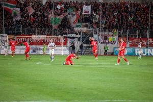 Rot-Weiß Oberhausen jubelt über Sieg im Pokal gegen MSV Duisburg 23.09.2022