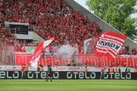 Pyroshow der RWO Fans in Essen zum Pokalfinale 2015