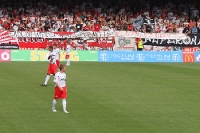 Fans von Rot-Weiß Oberhausen im Stadion Niederrhein