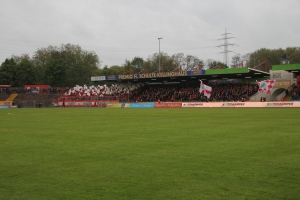 Support Choreo Oberhausen Fans gegen MSV