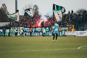Pyro Preußen Münster Fans in Velbert vs. KFC Uerdingen