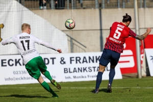 Luke Hemmerich, Felix Backszat Wuppertaler SV vs. Preußen Münster Spielfotos 06-03-2022